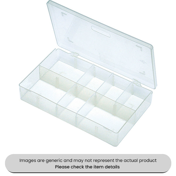 Clear Mini-Boxes Empty Removable Flip-top Assorted Box 10pcs