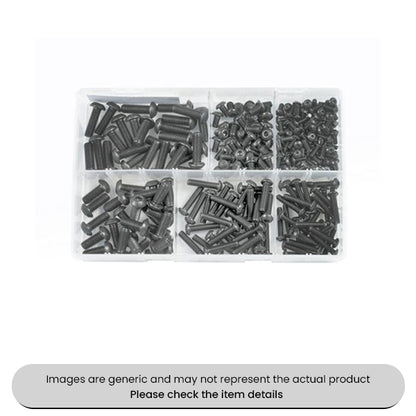 Chemical Black Plated Socket Button Screws Metric Sizes Assorted Box 250pcs