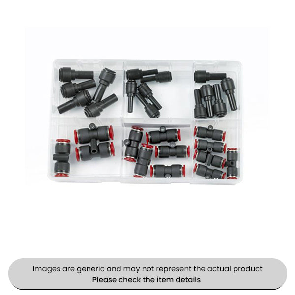 Plastic Tube Couplings Metric Sizes Assorted Box 26pcs