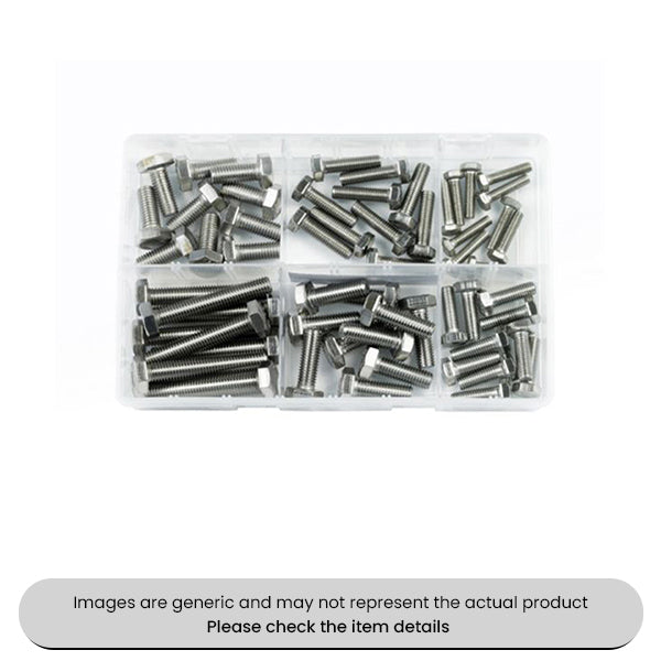 Stainless Steel HT & Fasteners Setscrews Metric Sizes Assorted Box 60pcs