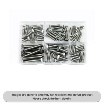 Stainless Steel HT & Fasteners Setscrews Metric Sizes Assorted Box 60pcs