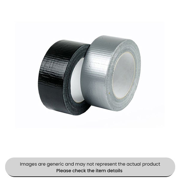 Black & Silver Gaffer Tape 50MMx50M Pack Qty 2