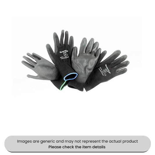 PU Coated Gloves Medium, Large, X Large, XX Large Size Pack Qty 8