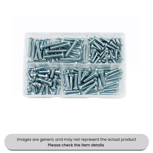 Zinc Plated Socket Button Screws Metric Sizes M6-M8 Assorted Box 135pcs