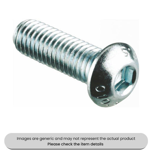 Zinc Plated Socket Button Screws Metric Sizes Assorted Box 135pcs