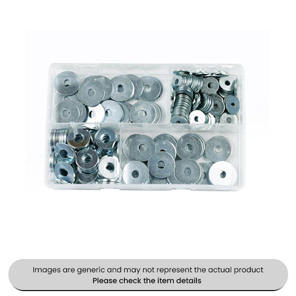Zinc Plated Repair O-Rings Washers Metric Sizes Assorted Box 300pcs