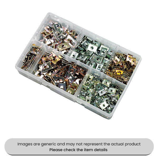 U and J Nuts 3.5MM-6.3MM Sizes Assorted Box 300pcs