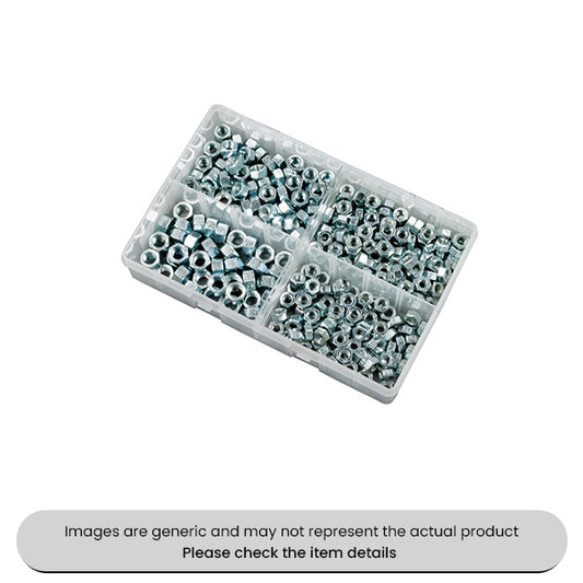 Zinc Plated Steel Nuts UNF Assorted Box 300pcs