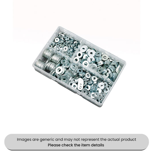 Zinc Plated Flat O Rings WashersForm C Metric 5MM-20MM Assorted Box 800pcs