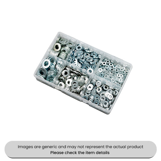 Zinc Plated Flat O Rings Washers Form A Metric 5MM-16MM Assorted Box 800pcs