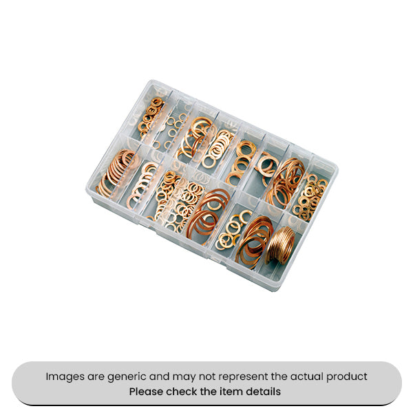 Copper Sealing O-Rings Washers BSP & Imperial Asrsorted Box 225pcs