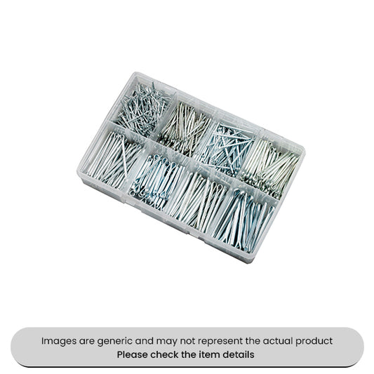 Zinc Plated Split Cotter Pins Metric Sizes Assorted Box 600pcs