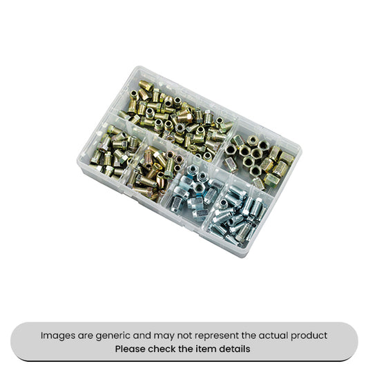 Brake Nuts Male & Female Short, Fully Threaded Short, Long Assorted Box 135pcs