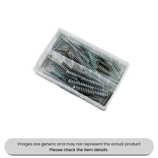 Zinc Plated Springs Compression Various Sizes Assorted Box 70pcs