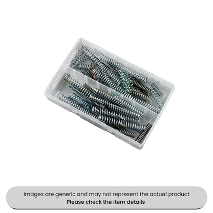 Zinc Plated Springs Compression Various Sizes Assorted Box 70pcs