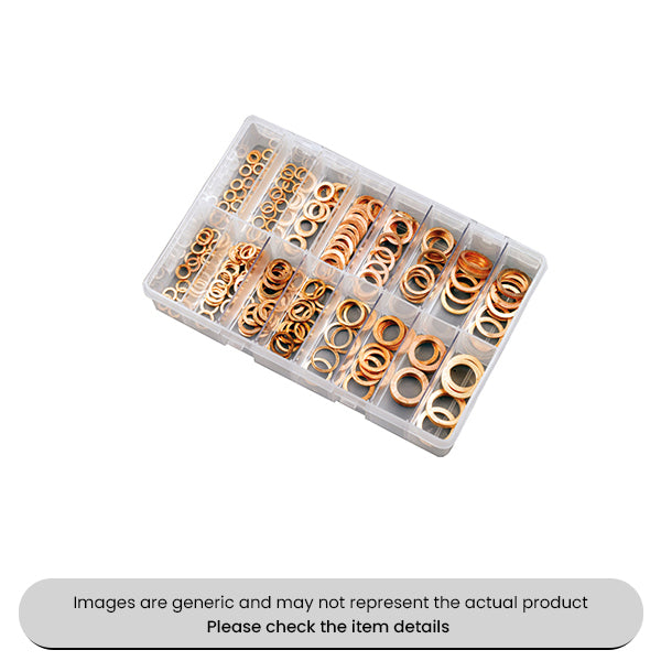 Copper Washers & O-Rings Small Sizes Asrsorted Box 244pcs