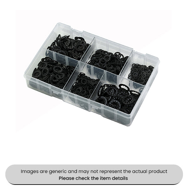 Shake Proof Lock O-Rings Washers Internal Rectangular Assorted Box 820pcs