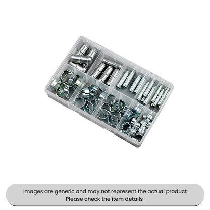Pipe Repair Kit O Clips & Pipe Joiners Assorted Box 72pcs