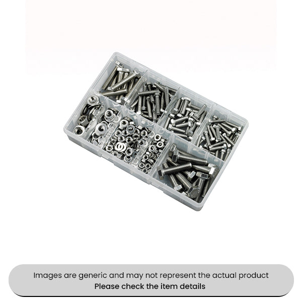 Stainless Steel HT & Assorted Fasteners Setscrews Assorted Box 270pcs