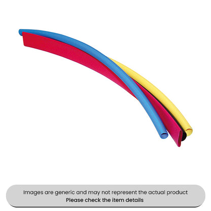 Heat Shrink Tubing 200mm Lengths Black Blue Red Yellow Assorted Box 30pcs