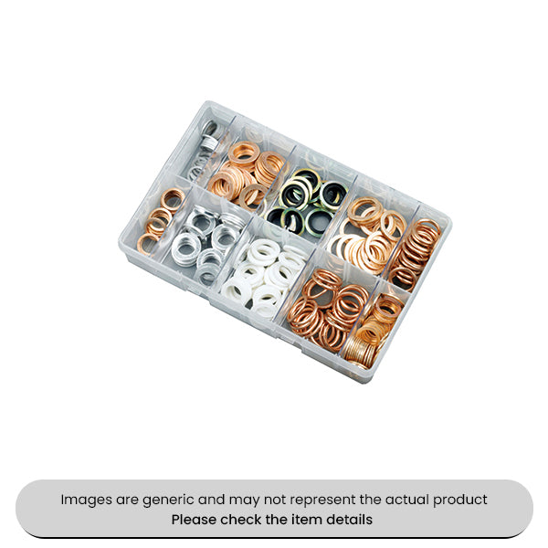 Copper, Nylon, Aluminium & Bonded Seal Sump Plug Washers Asrsorted Box 250pcs