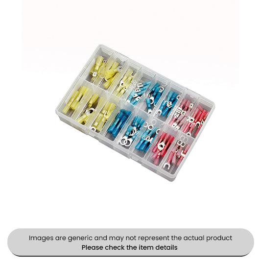 Heat Shrink Terminals Adhesive Lined Butt Connectors Assorted Box 100pcs