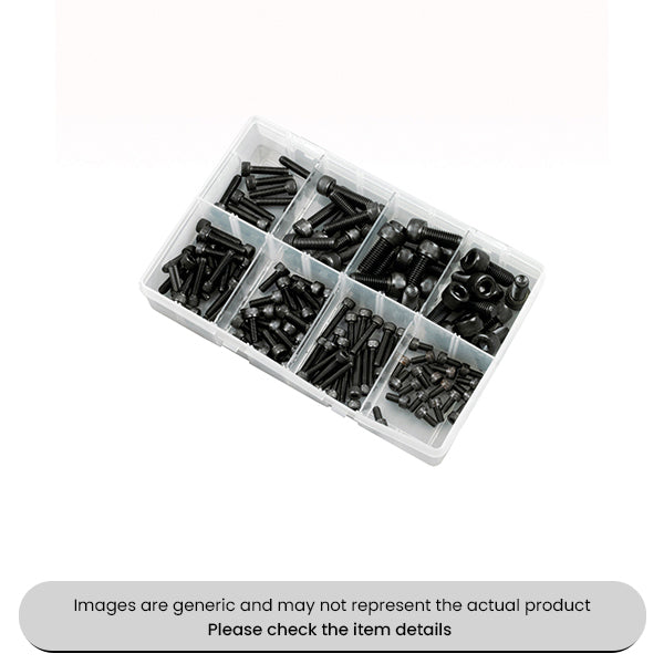 HT Setscrews and Fasteners Socket Capscrews Metric Sizes Assorted Box 120pcs