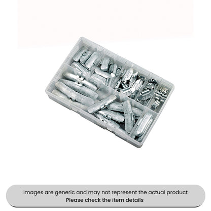 Coated Balance Weights For Steel Wheels 5-50G Assorted Box 60pcs