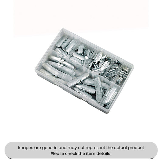 Coated Balance Weights For Steel Wheels 5-50G Assorted Box 60pcs