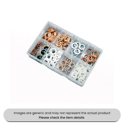 Copper, Copper Compression & Bonded Seal Sump Plug Washers Asrsorted Box 200pcs