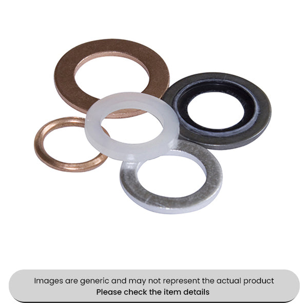Copper Compression Bonded Seal Sump Plug Washers Assorted Box 200pcs
