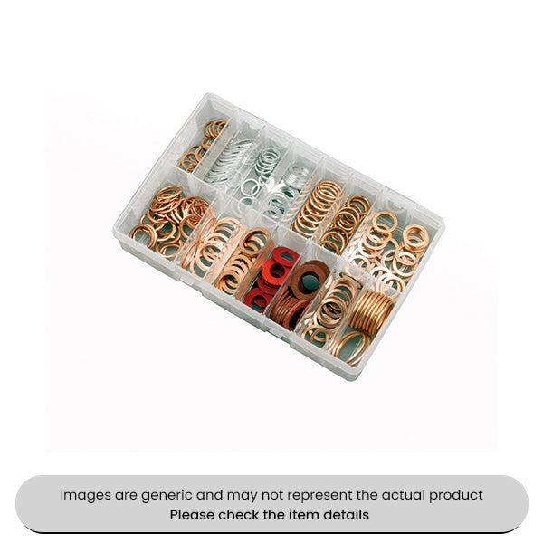 Copper, Nylon, Aluminium & Bonded Seal Sump Plug Washers Asrsorted Box 200pcs