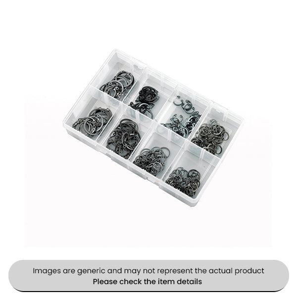 Circlips Pins, Clips & Rivets Internal Assorted Box 250pcs
