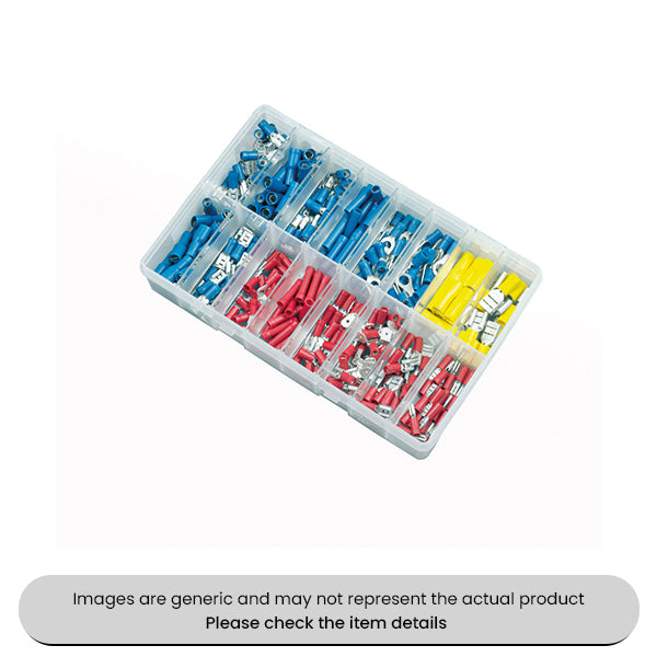 Insulated Terminals Red, Blue & Yellow Female and Male Assorted Box 300pcs