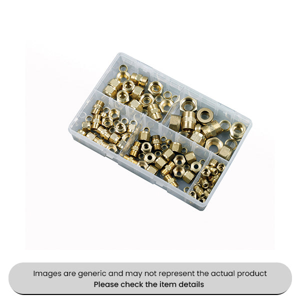 Brass Tube Couplings Imperial Assorted Box 25pcs