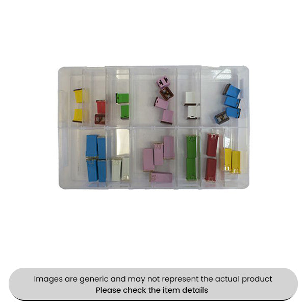 J Case & Standard J Case Fuses Low Profile Assorted Box 32pcs