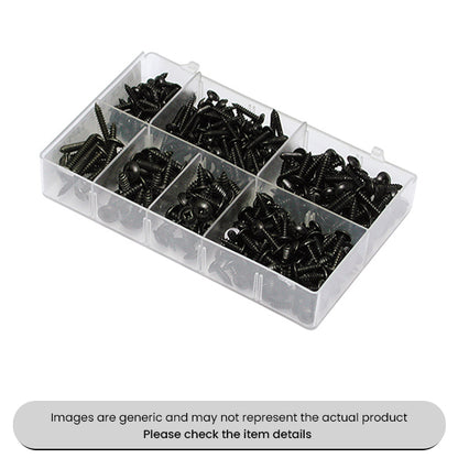 Zinc Plated Mini Self Tapping Screws PZD Flange Head 6-10 Assorted Box 350pcs