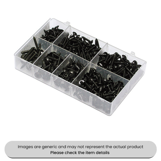 Zinc Plated Mini Self Tapping Screws PZD Flange Head 6-10 Assorted Box 350pcs