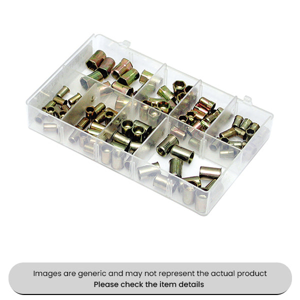 Mini Threaded Hexserts & Threaded Regular Nutserts 4MM-8MM Assorted Box 100pcs