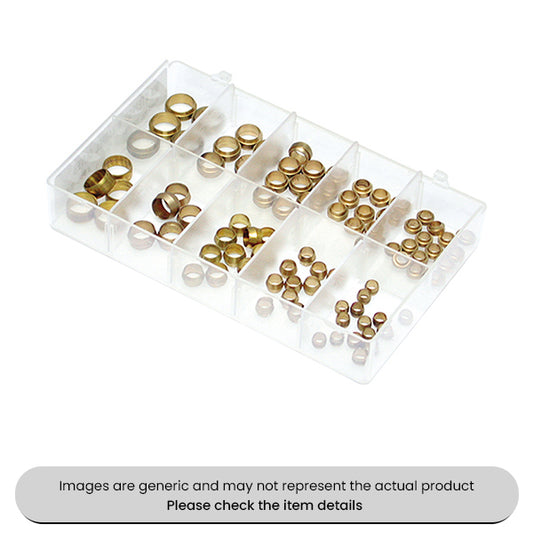 Mini Brass Barrel & Stepped Olives 5-12MM Metric Assorted Box 90pcs