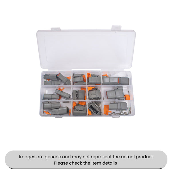 Waterproof DTM Connectors 2-12 Pin, Locking Plates & Plus Wedges Assorted 126pcs