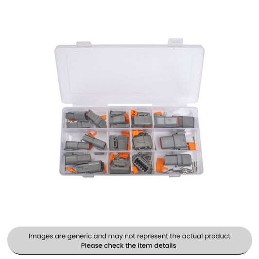 Waterproof DTM Connectors 2-12 Pin, Locking Plates & Plus Wedges Assorted 126pcs