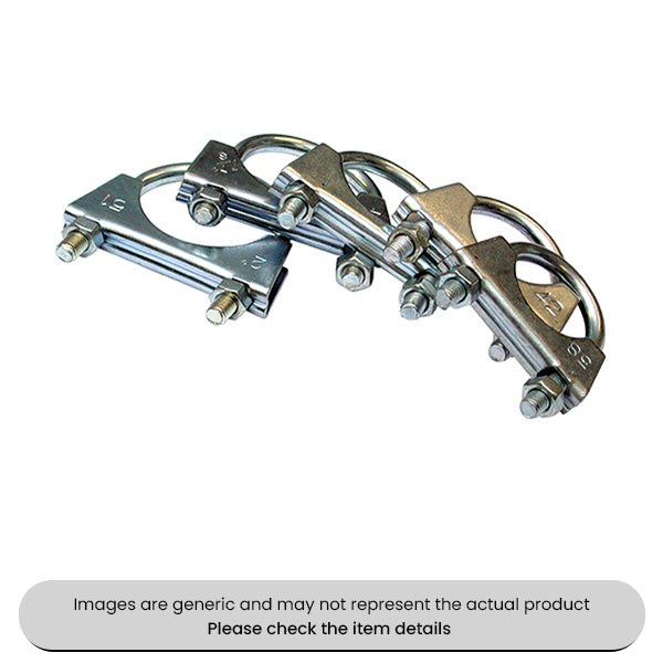Zinc plated Exhaust Clamps U Type 38-50MM Size Pack Qty 25