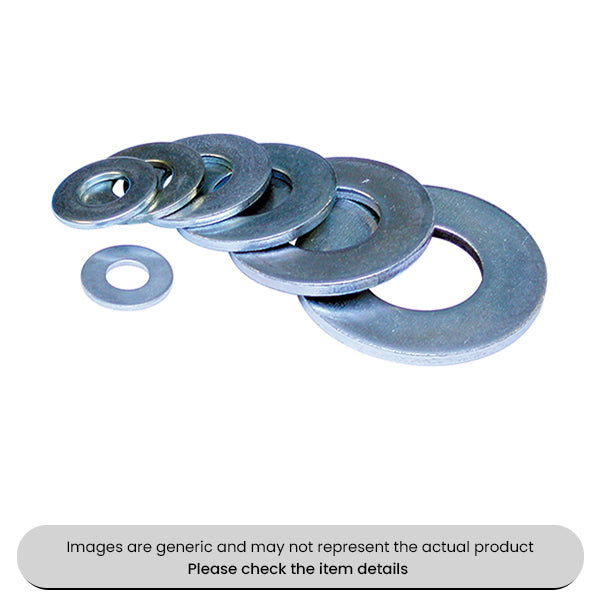 Zinc Plated Flat Washers Heavy Duty Table 4 Large O.D Pack Qty 50