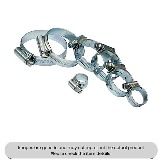 Zinc Plated Mild Steel Hose Clips 12-55 Small Sizes Pack Qty 50