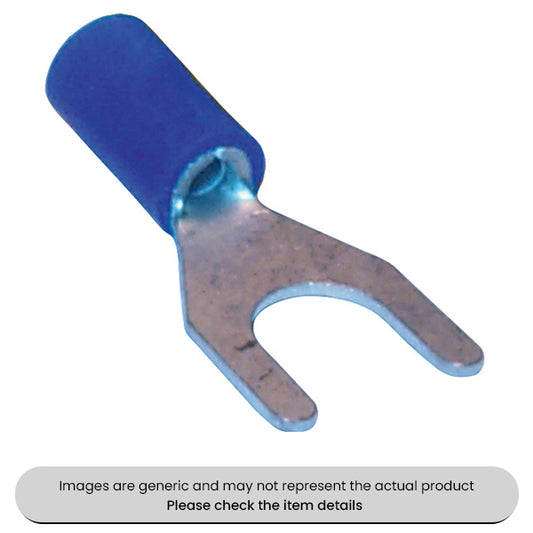 Blue Fork Terminals & Connectors 6.4MM Pack of 100