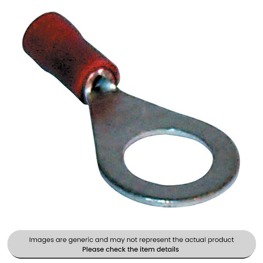 Red Ring Terminals & Connectors 8.4MM Pack Qty 100