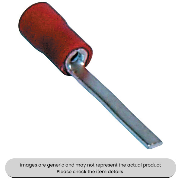 Male Red Blade Terminals & Connectors 2.3MM Pack of 100