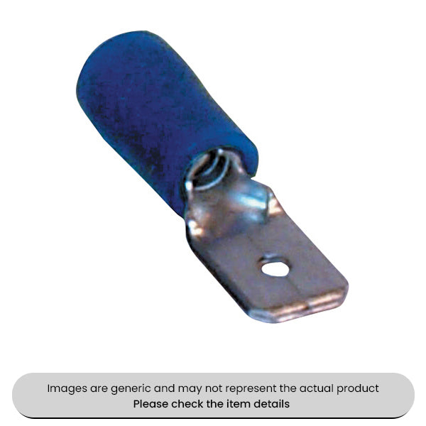 Male Blue Blade Terminals & Connectors 6.3MM Pack of 1000