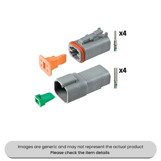 4 Way Indent Crimping Waterproof DT Connectors Kits Pack Qty 12